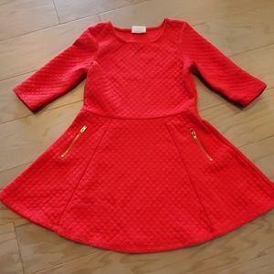 Crazy8 Red quilted dress
